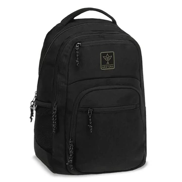 Ars Una: Cordura Black AU-5 iskolatáska, hátizsák 33x49x23cm