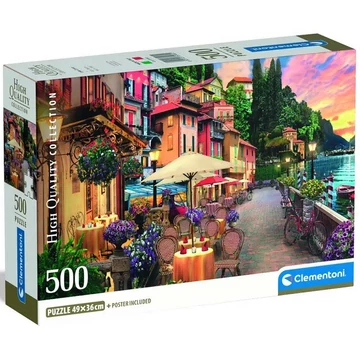 Como tó, Olaszország HQC 500 darabos puzzle - Clementoni