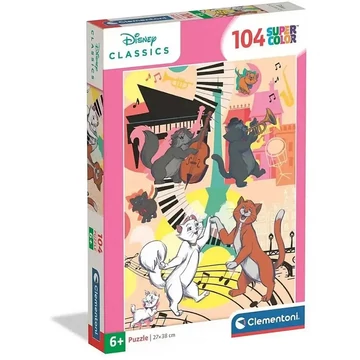 Disney Macskarisztokraták 104db-os supercolor puzzle - Clementoni