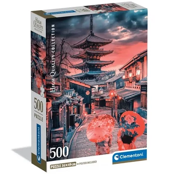 Este Kyoto városában 500db-os HQC kompakt puzzle - Clementoni
