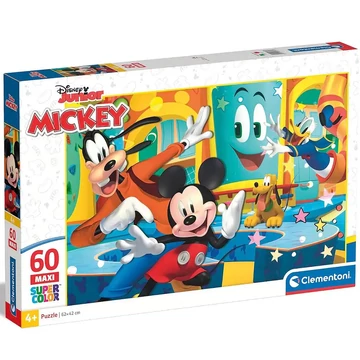 Mickey Egér és barátai 60 db-os maxi supercolor puzzle - Clementoni
