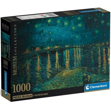 Museum Collection: Van Gogh - Csillagos éjszaka 1000 db-os HQC compact puzzle - Clementoni