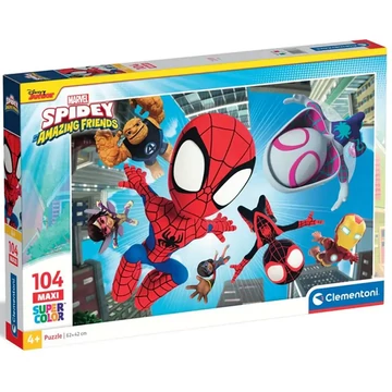 Spidey és csodálatos barátai bevetésen 104db-os maxi supercolor puzzle - Clementoni