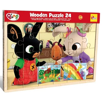 Bing és barátai 24db-os fa keretes puzzle - Lisciani