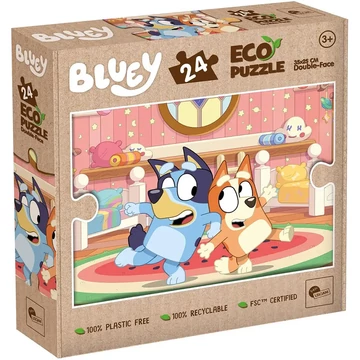 Bluey 2 az 1-ben 24db-os Eco mini puzzle és színező 35x25cm - Lisciani