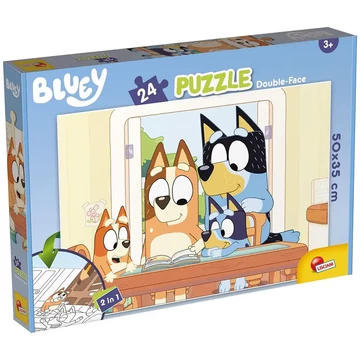 Bluey 2 az 1-ben 24db-os puzzle és színező 50x35cm - Lisciani