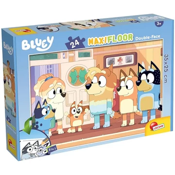 Bluey és barátai 2 az 1-ben 24db-os maxi padló puzzle és színező 35x25cm - Lisciani