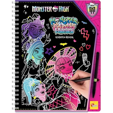 Monster High Friends Forever képkarc készítő szett 44 oldalas - Lisciani