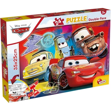 Verdák 2 az 1-ben 24db-os puzzle és színező 35x25cm - Lisciani