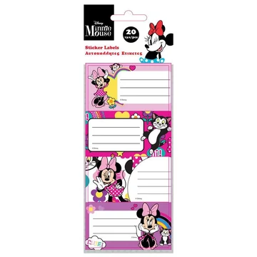 Luna: Minnie egér füzetcímke 20db-os csomag