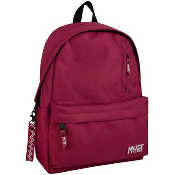Luna: Must Team Monochrome bordó iskolatáska, hátizsák 32x17x42cm