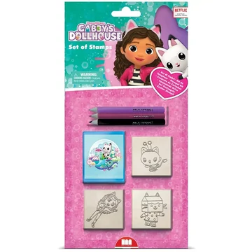 Gabi babaháza nyomda szett ceruzákkal - Multiprint