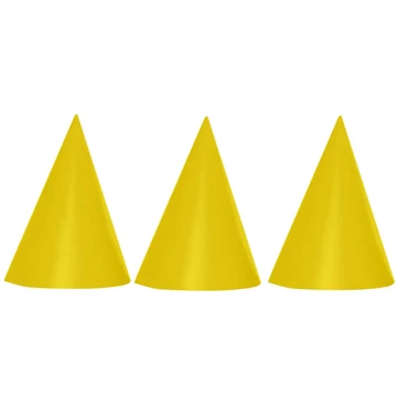 Arany színű party kalap 6db-os szett
