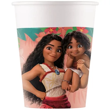 Disney Hercegnők Vaiana 2 papírpohár 8db-os szett 200ml
