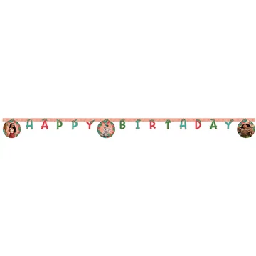 Disney Hercegnők Vaiana 2 szülinapi "Happy Birthday" party banner 200cm