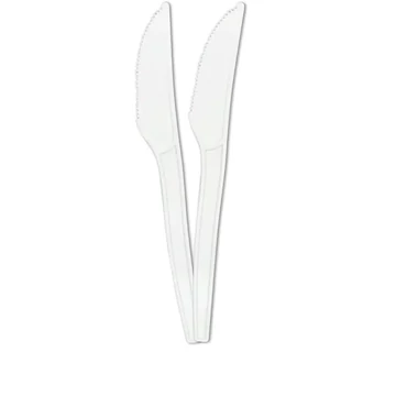 Fehér újrahasznosítható kés 10db-os szett