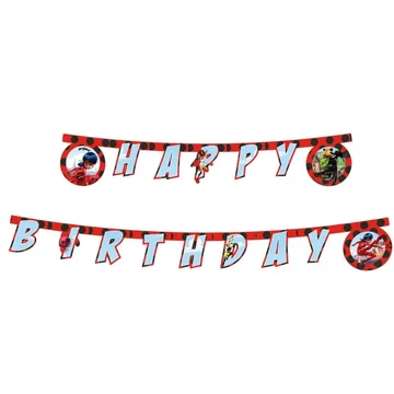 Miraculous Happy Birthday felirat 230cm