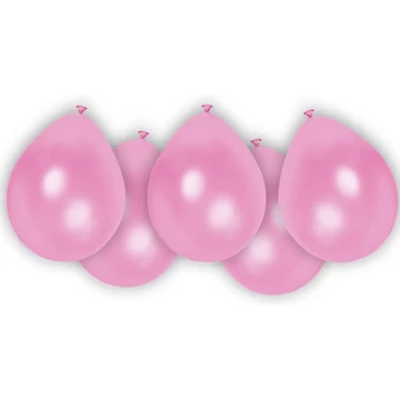 Rózsaszín latex lufi 8db-os szett