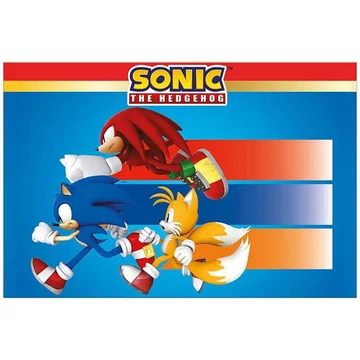 Sonic a sündisznó műanyag asztalterítő 120x180cm