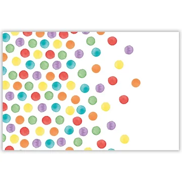 Színes pöttyös műanyag asztalterítő – 120x180 cm