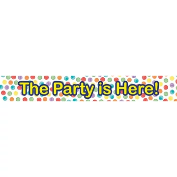 The Party is Here! banner – 3db-os szett