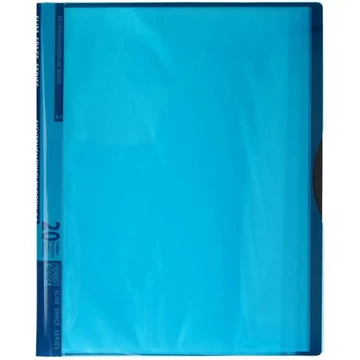 Spirit: Neon kék bemutató mappa 20 zsebes A/4
