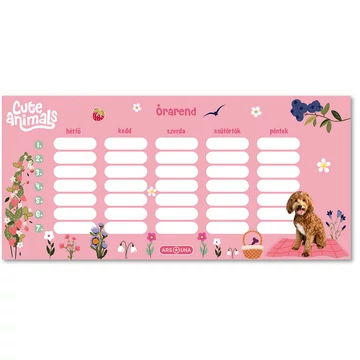 Ars Una: Cute Animals-doggie egylapos, kétoldalas órarend