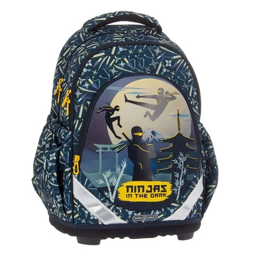 Ars Una: Ninjas in the dark anatómiai iskolatáska, hátizsák 33x43x22cm