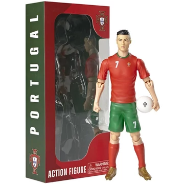 Focista akciófigura, 20 cm - Portugal, Ronaldo 7-es mezben