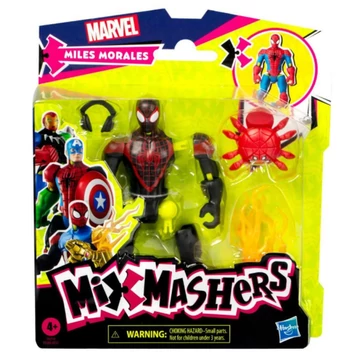 Marvel Mix Mashers: Bosszúállók Pókember Miles Morales figura kiegészítőkkel - Hasbro