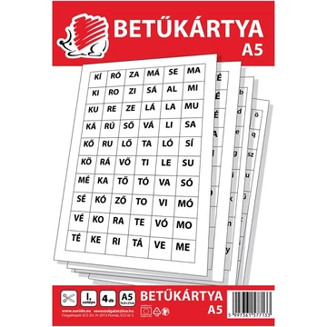 ICO: SÜNI betűkártya A/5-ös 4lap