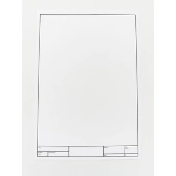 Keretezett famentes rajzlap A/4 180g