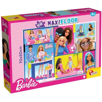 Barbie 108db-os maxi padló puzzle 70x50cm - Lisciani