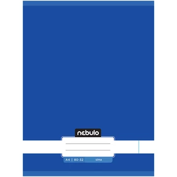 Nebulo: Tűzött sima óceánkék színű füzet 80-32 A/4
