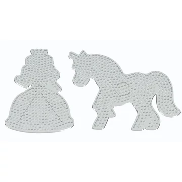 PlayBox: 9mm-es vasalható gyöngy alap unikornis és hercegnő formával 2db