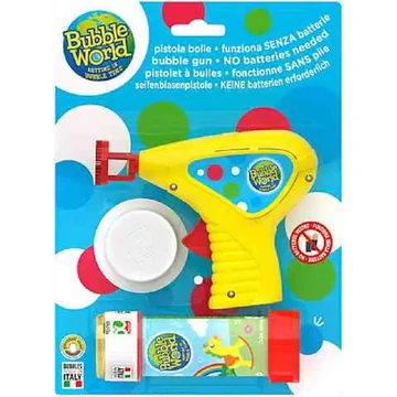 Kis buborékfújó pisztoly szett 60ml folyadékkal