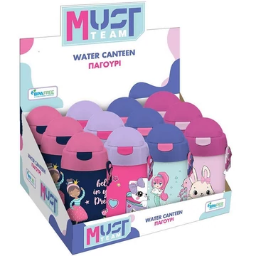 Luna: Must Team kulacs lányos mintával többféle változatban 500ml 1db