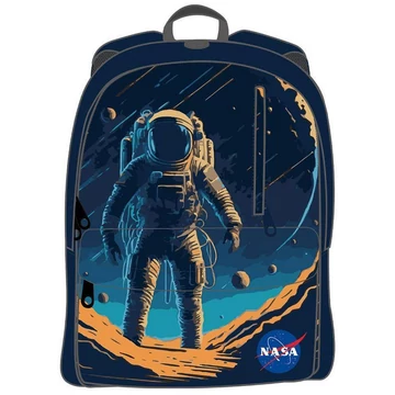 Luna: Must Team NASA lekerekített iskolatáska, hátizsák 32x17x42cm