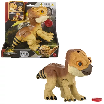 Jurassic World: Újjászületés - Aquilops Dolores interaktív dinoszaurusz figura - Mattel