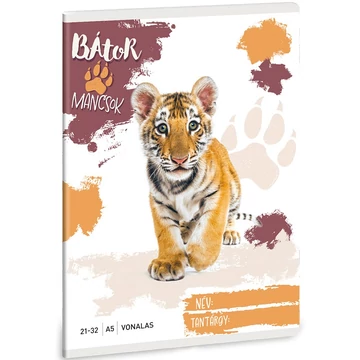 Ars Una: Bátor Mancsok - Tigris vonalas füzet A/5 21-32