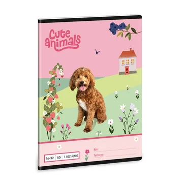 Ars Una: Cute Animals - Doggie A/5 1.osztályos vonalas füzet 14-32
