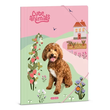 Ars Una: Cute animals Doggie kutyás gumis mappa A/4