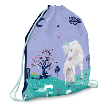 Ars Una: Cute animals Unikornis tornazsák, sportzsák 32x42cm
