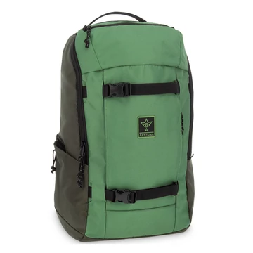 Ars Una: Explorer zöld AU-15 iskolatáska, hátizsák 28x48x19cm