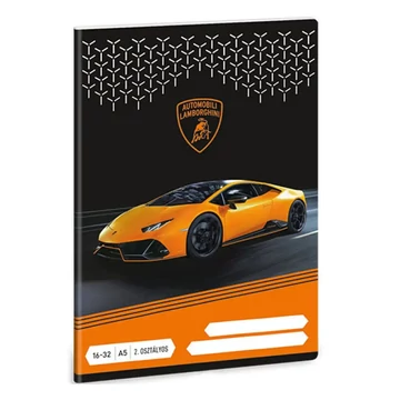 Ars Una: Lamborghini 2. osztályos vonalas füzet A/5 16-32