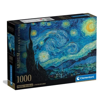 Museum Collection: Van Gogh - A csillagos éj HQC 1000 db-os puzzle poszterrel - Clementoni