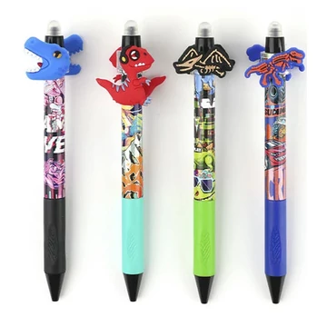 Nebulo: Mérges dinó radírozható nyomógombos zselés toll több változatban 1db