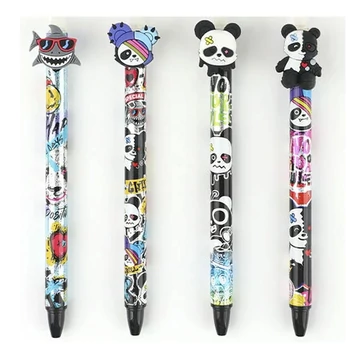 Nebulo: Panda mintás radírozható nyomógombos zselés toll több változatban 1db