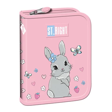 St.Right Cute Rabbit nyuszi mintás kihajtható tolltartó PC03 20,5x14x3,5cm
