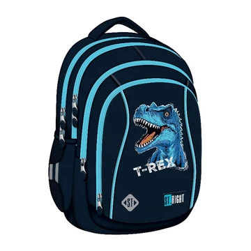 St.Right Kék T-Rex ergonomikus iskolatáska, hátizsák BP26 39x27x17cm